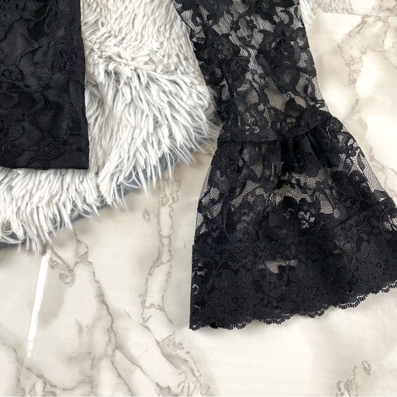 Vintage Frederick’s of Hollywood High Neck Lace Gothic Top EUC - Picture 5 of 13